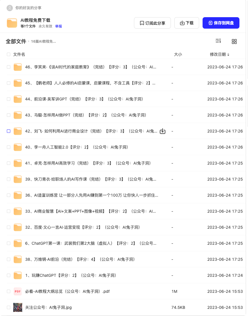 50篇AI教程大横评和AI教程下载-ChatGPT篇